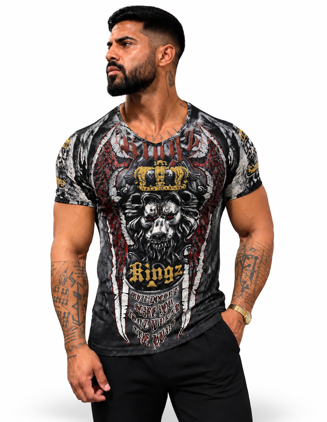 Men’s T-shirt with Rhinestone work (4015)