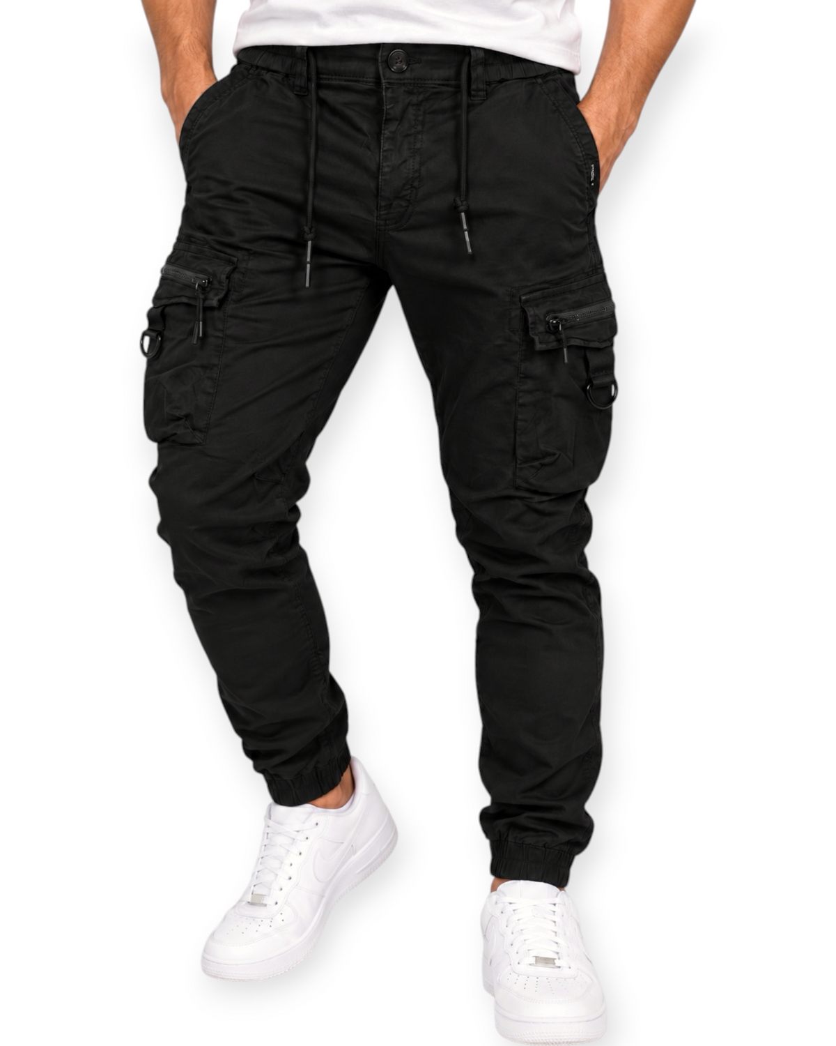 Jogger Cargo Pants #513 Black