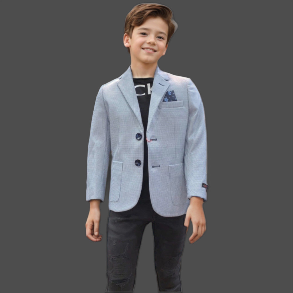 Grey sales blazer boys