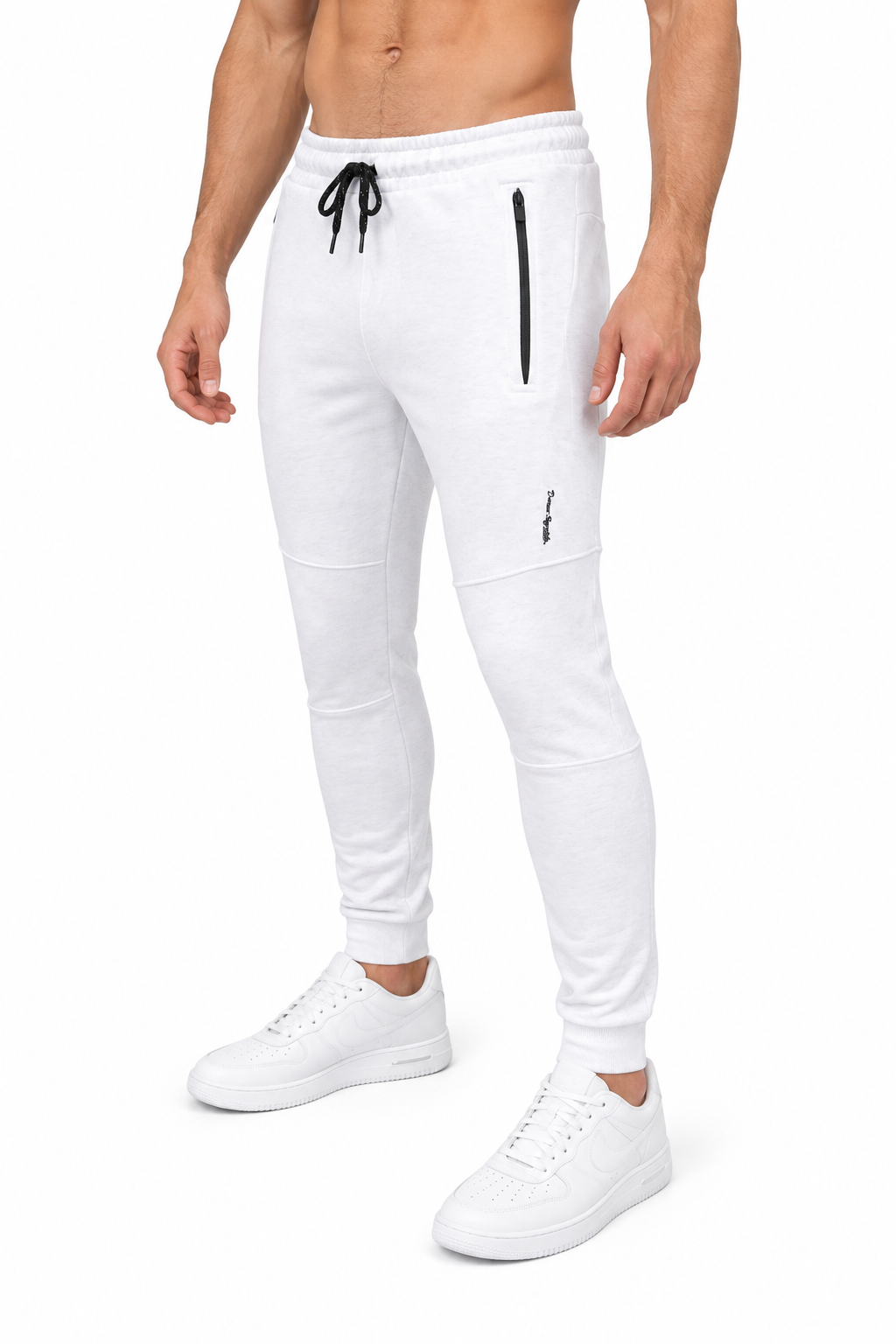 Men’s Slim Fit Cuffed Track pants (James)-Snow 360 GSM
