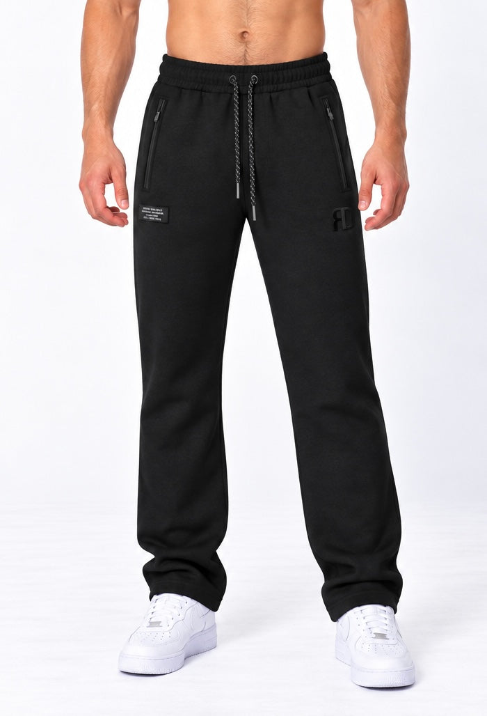 Men’s Premium Heavyweight Fleece Track Pants – 380GSM (ORIGIN) Black