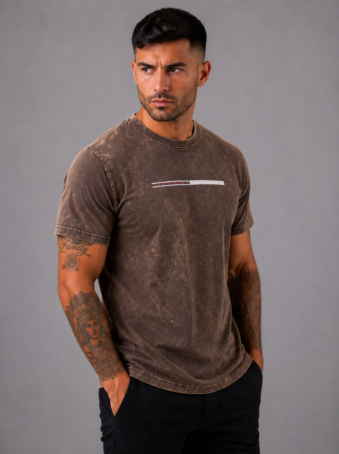 Printed T-Shirt Men’s Stone
