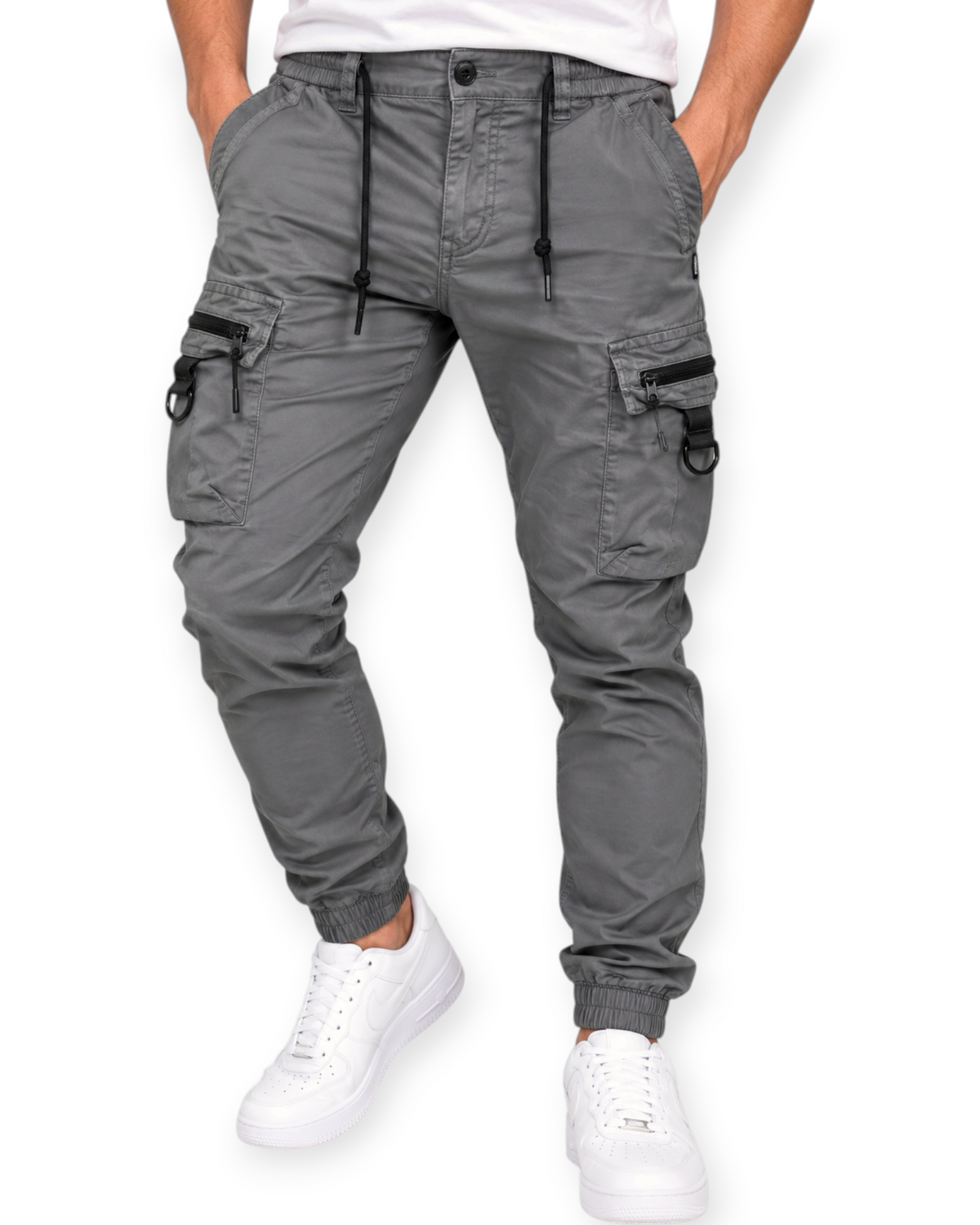 Jogger Cargo Pants #513 Grey