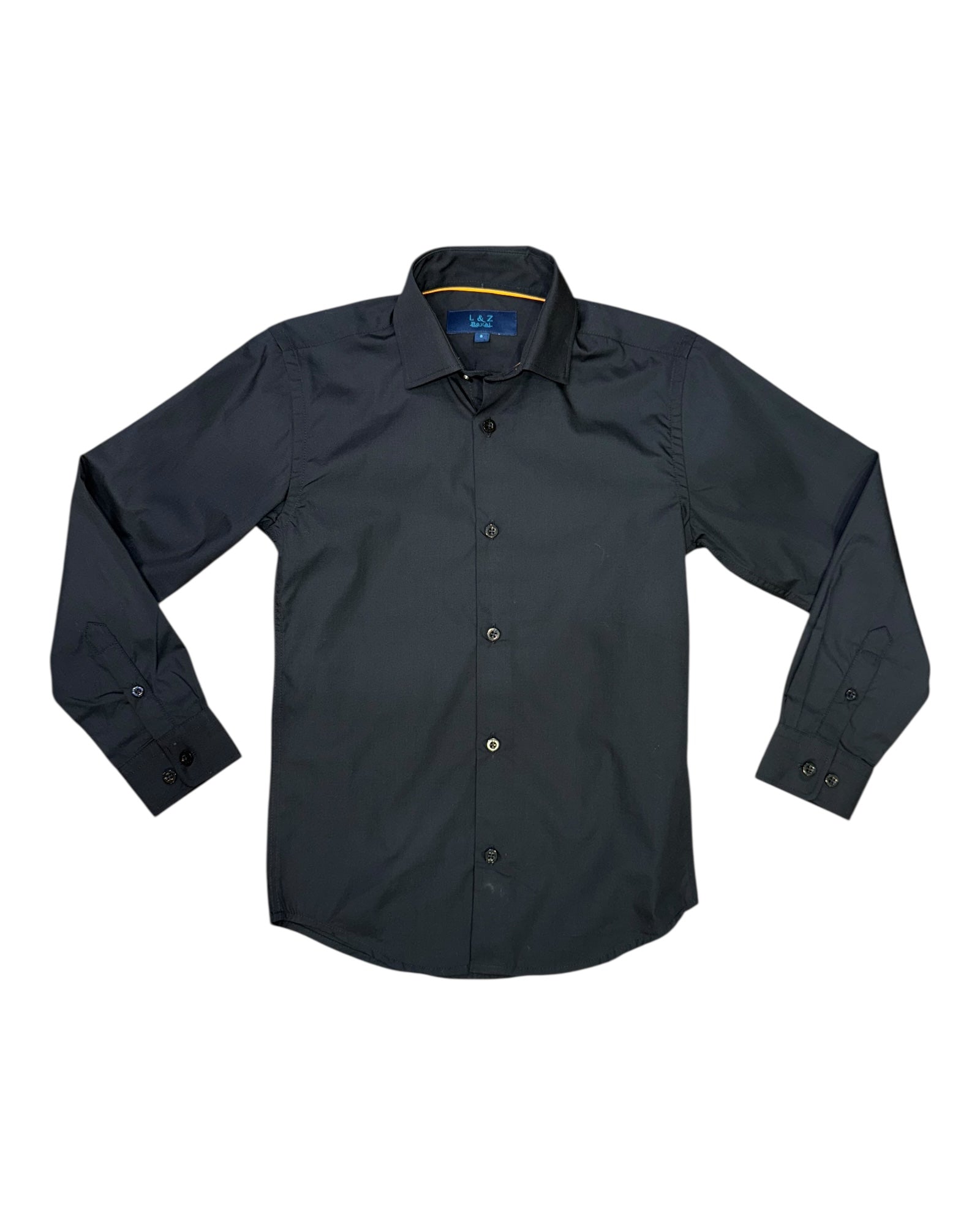 Kids Shirt Long Sleeve Black #5590