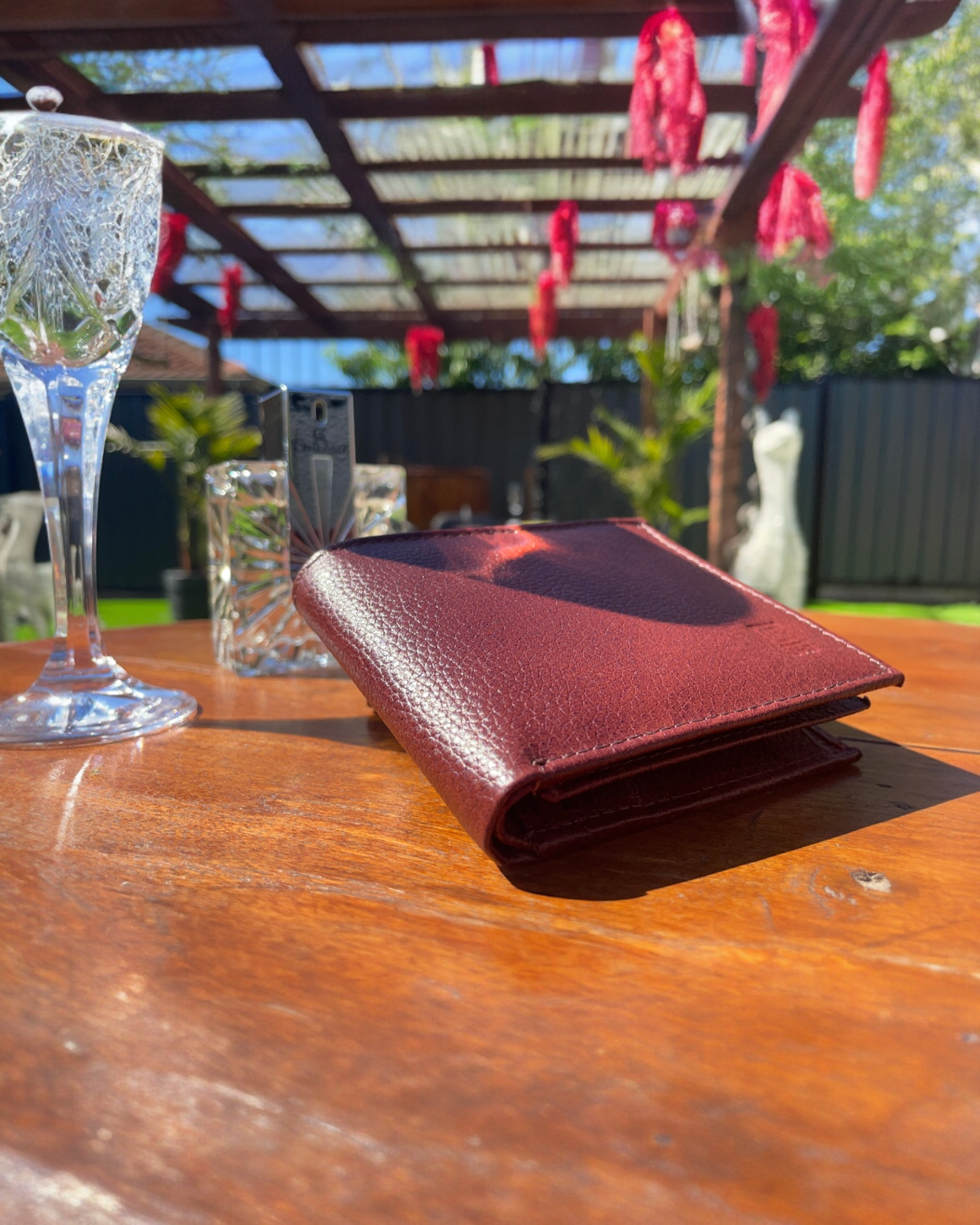 मैरून असली लेदर वॉलेट