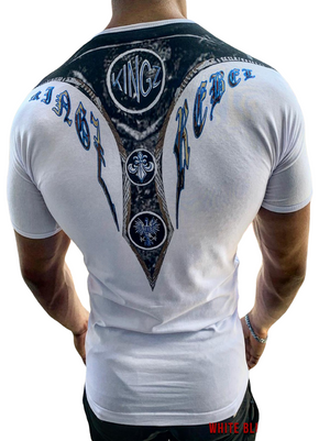Rhinestone Men's T-shirt #4008 - Denim Republic