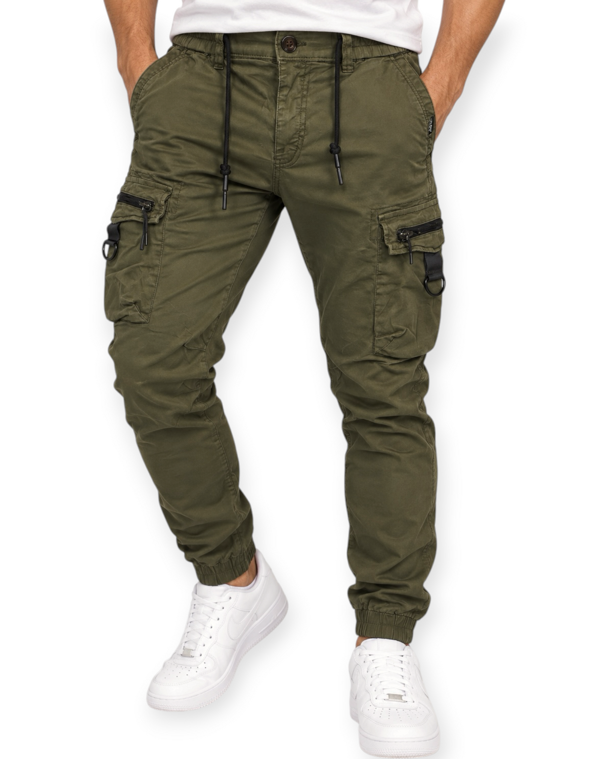 Jogger Cargo Pants #513 Olive