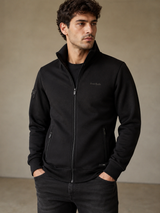Men’s Cotton Fleece ZIP Jacket Jet-Black 380 GSM