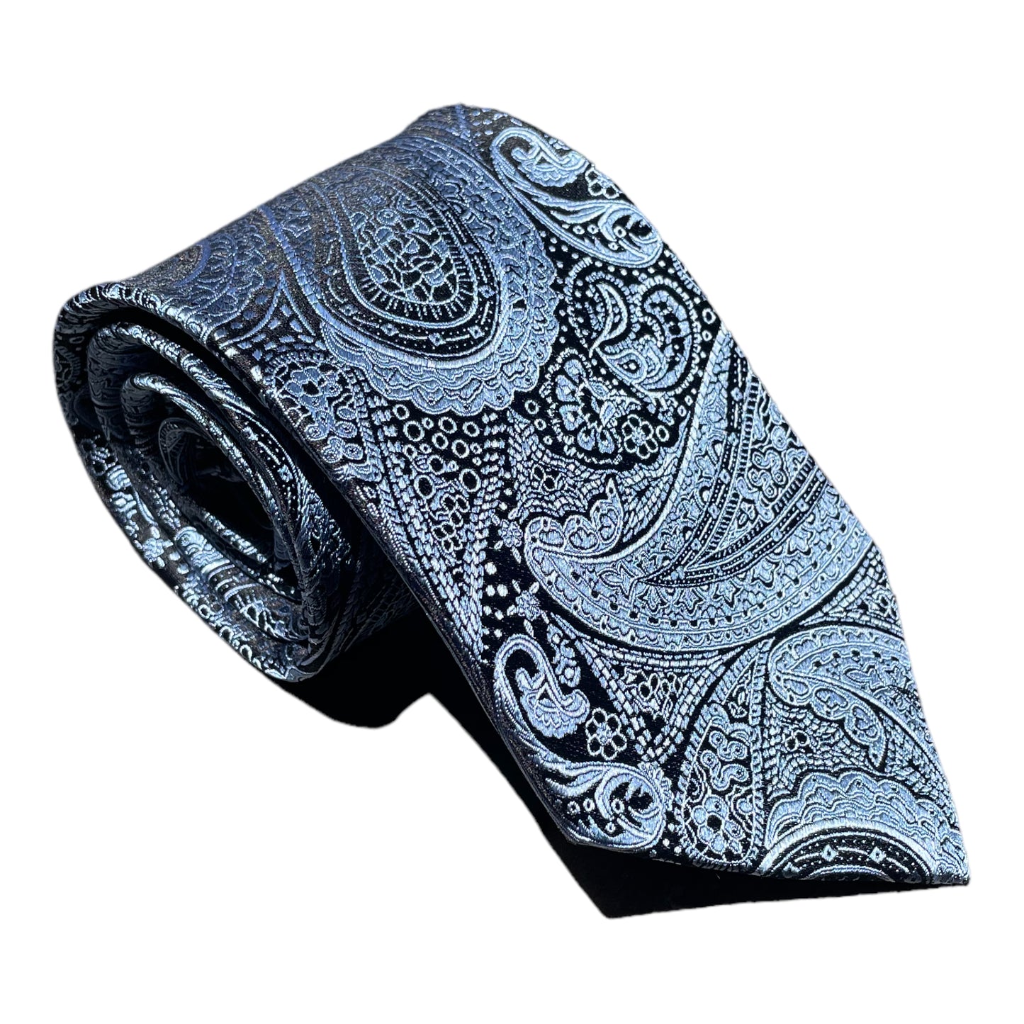 Blue Paisley Thick Tie - Denim Republic