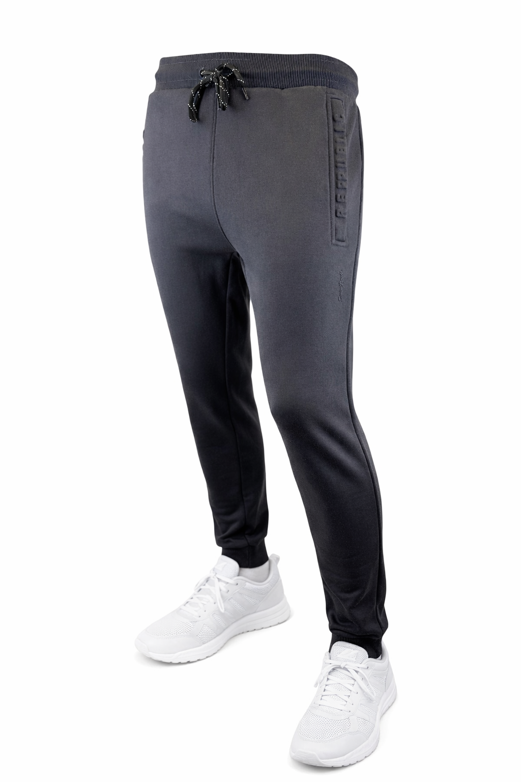 Fleece Slim Track Pants 350G #Ribbed-E