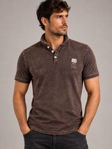 Men’s Polo acid washed with print #Always