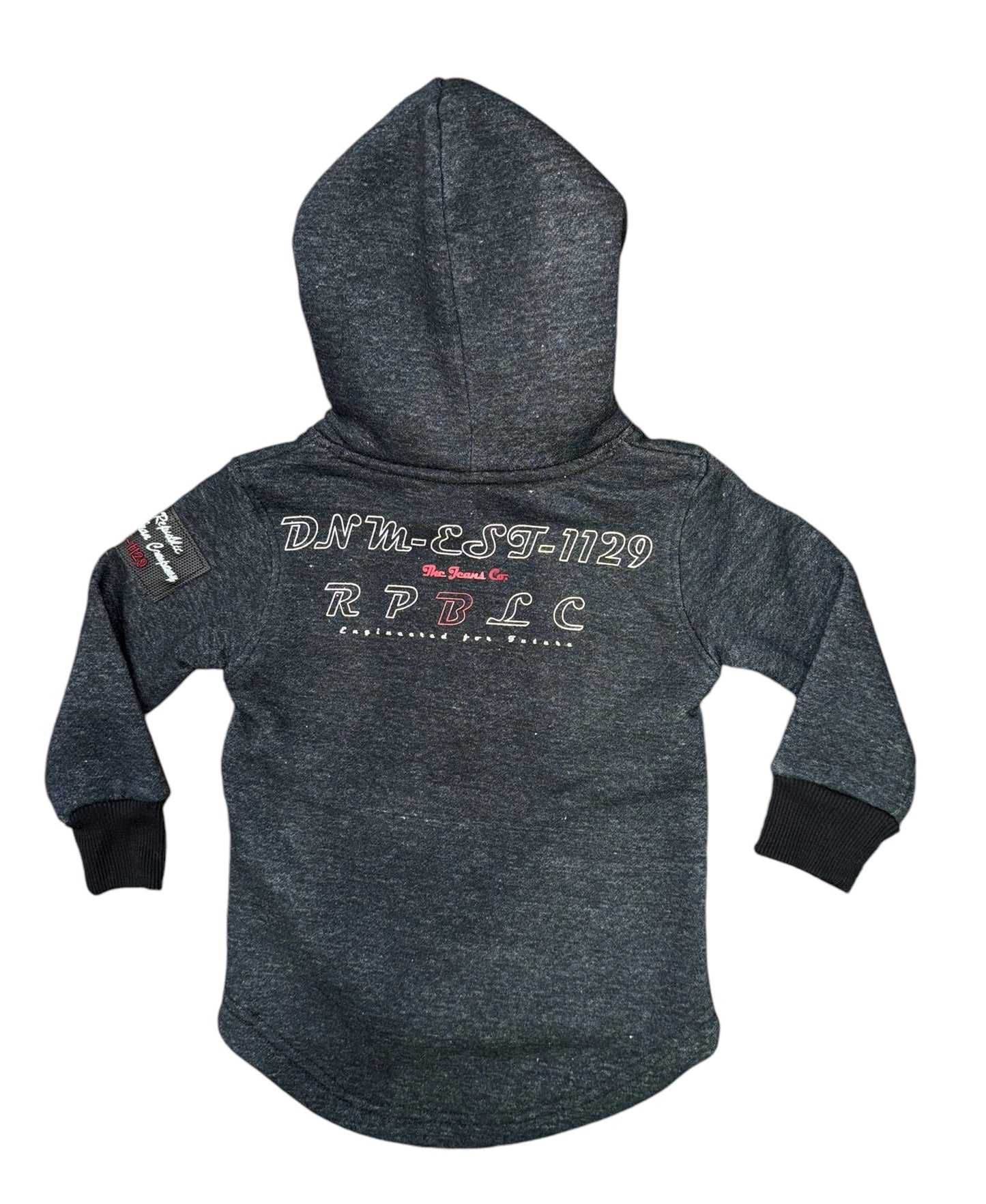 JAY-4 Kids Zip Hoodie Dark GREY