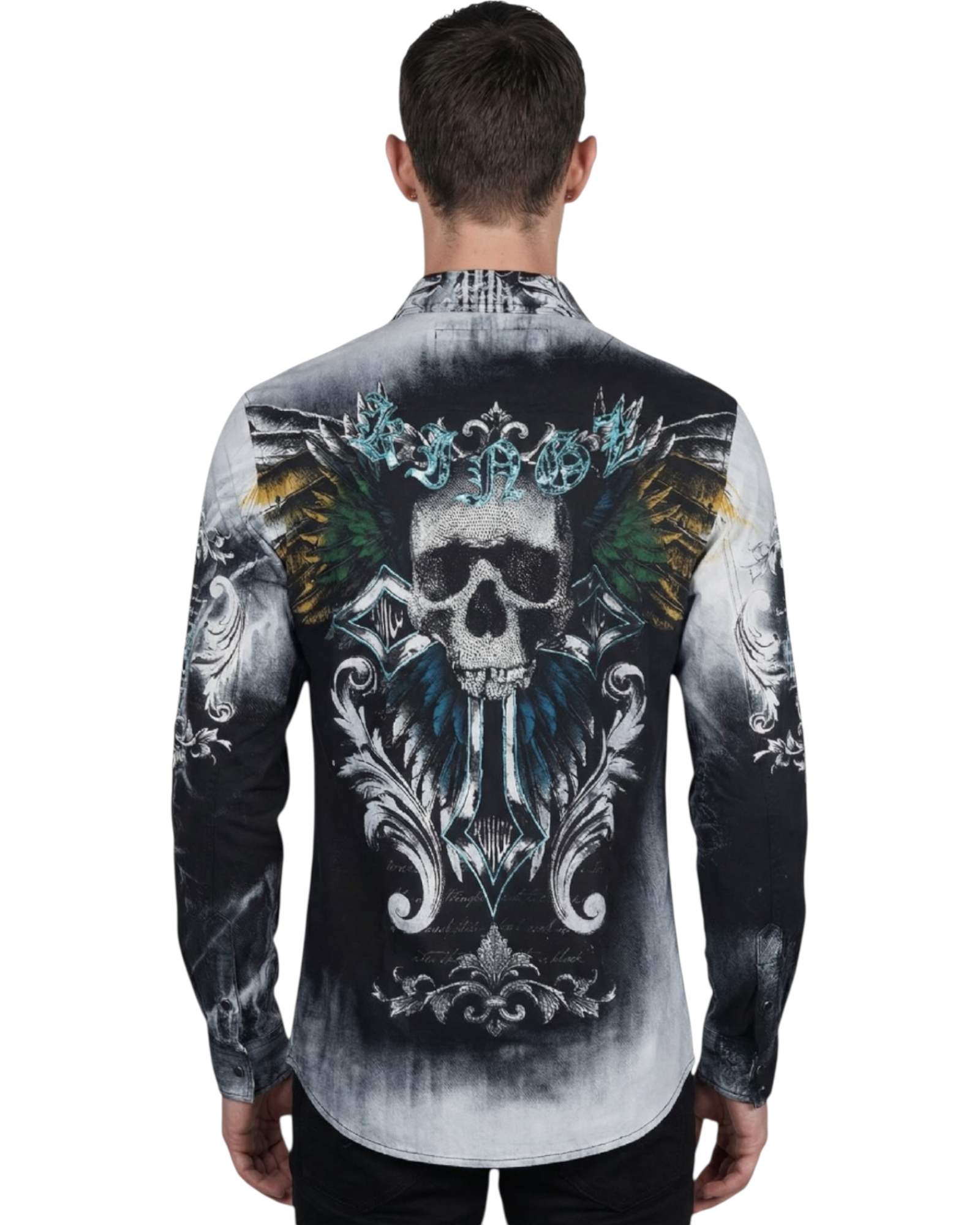 Shirt Men’s Rhinestone  #2346