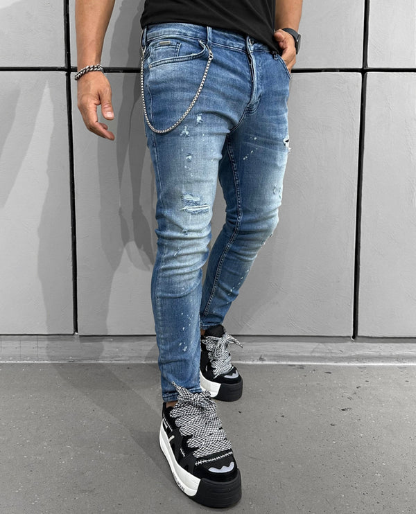 Men's Skinny Jeans Ice Blue #16135 - Denim Republic
