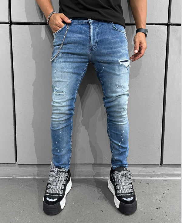 Men's Skinny Jeans Ice Blue #16135 - Denim Republic