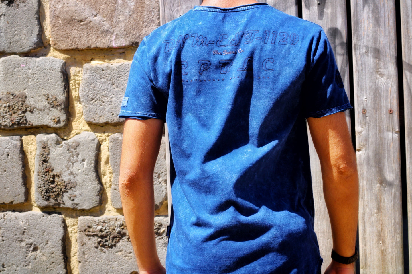 T-Shirts Men's #SPRAYED - NAVY - Denim Republic