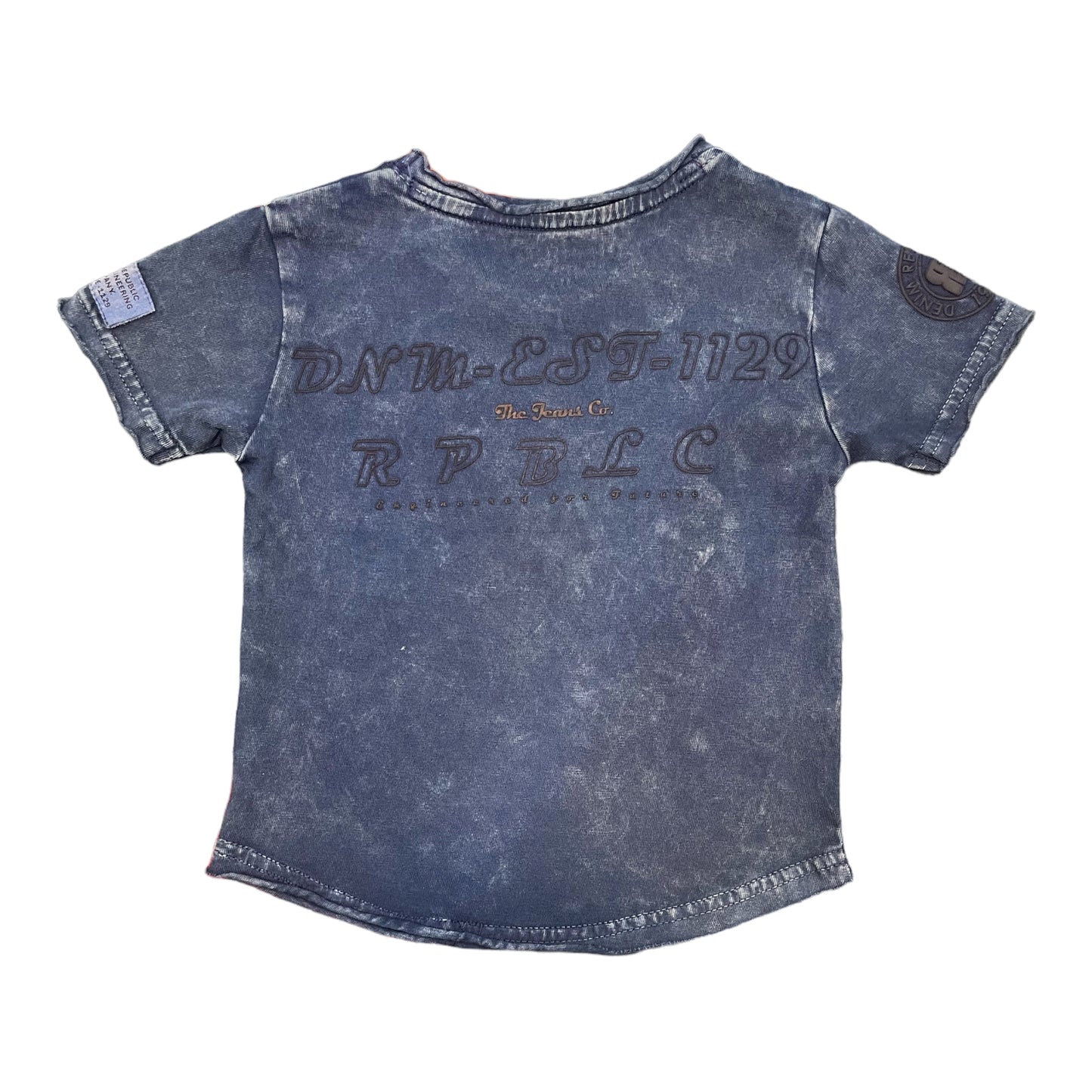 T-Shirts Kids Navy #K-SPRAYED - Denim Republic