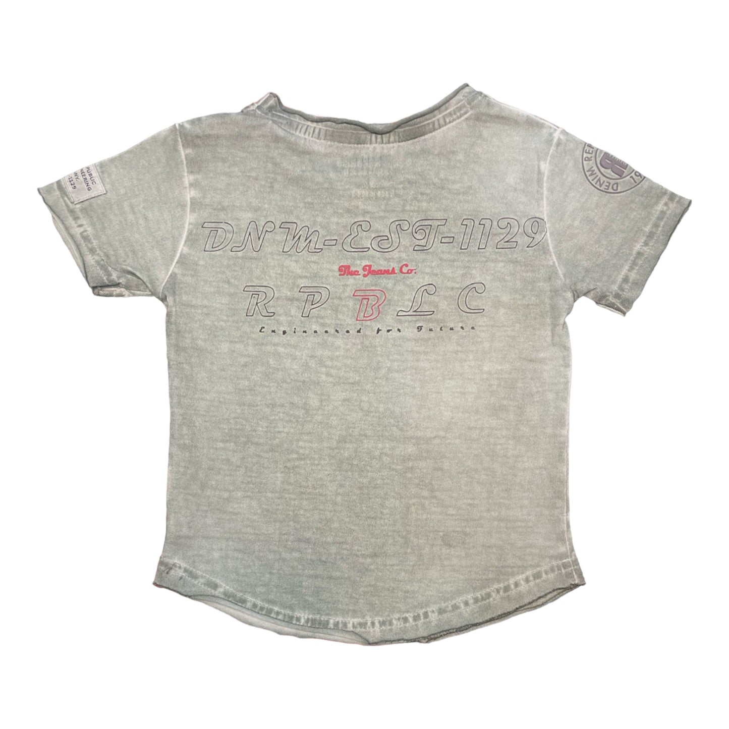 T-Shirts Kids Olive #K-SPRAYED - Denim Republic