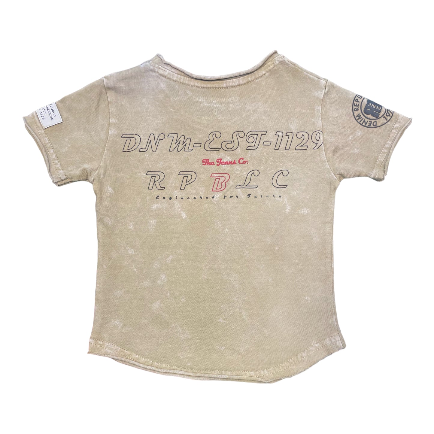 T-Shirts Kids Taupe #K-SPRAYED - Denim Republic