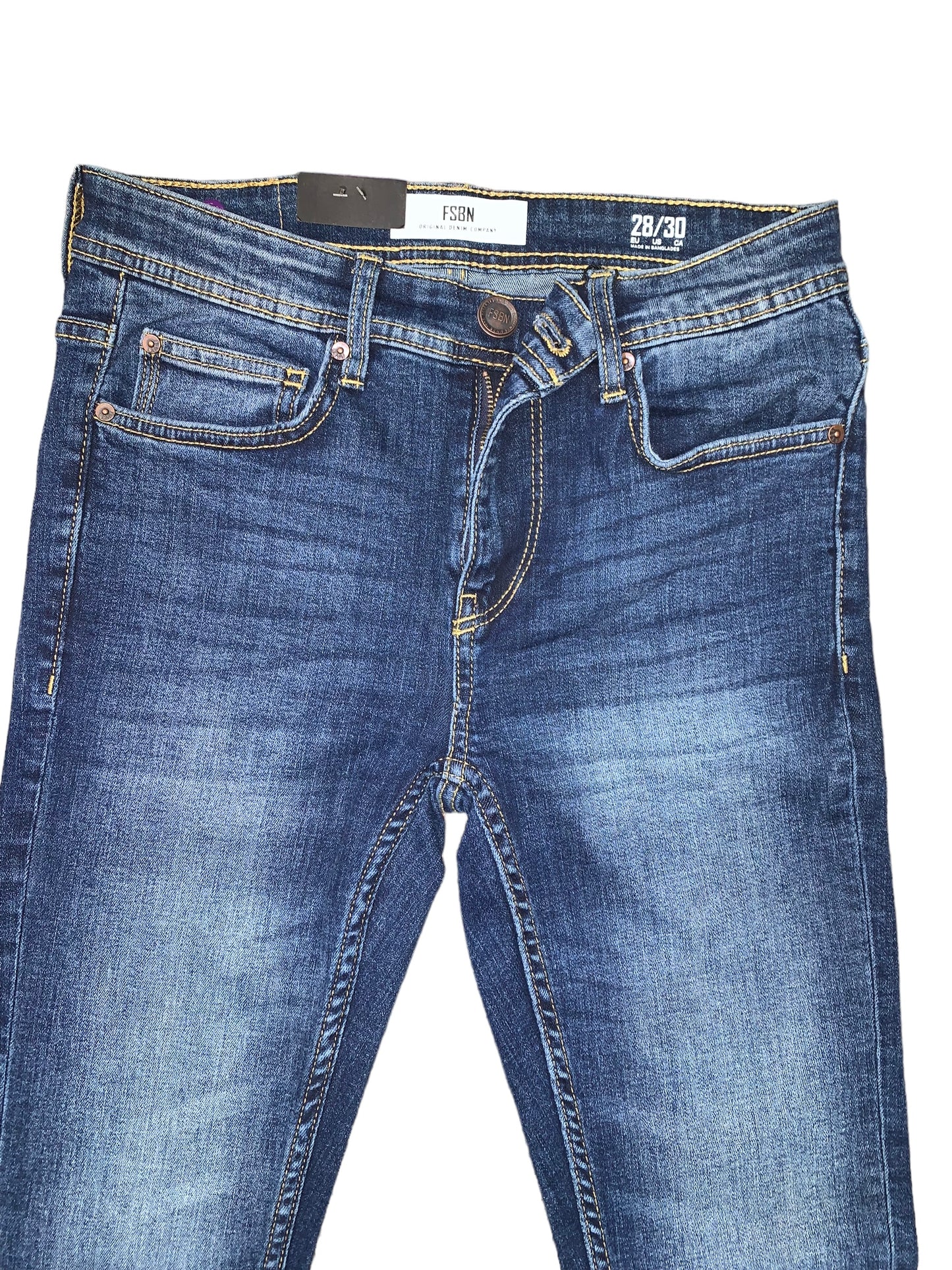 Men’s Skinny Jeans BLUE #FSBN-4 - Denim Republic