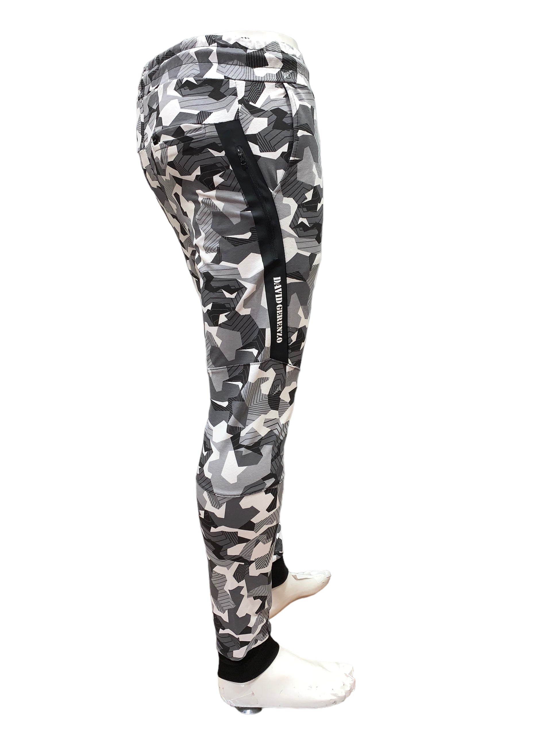 Men's Fitted / Cuffed Track Pants abstract Print #250181Y - Denim Republic