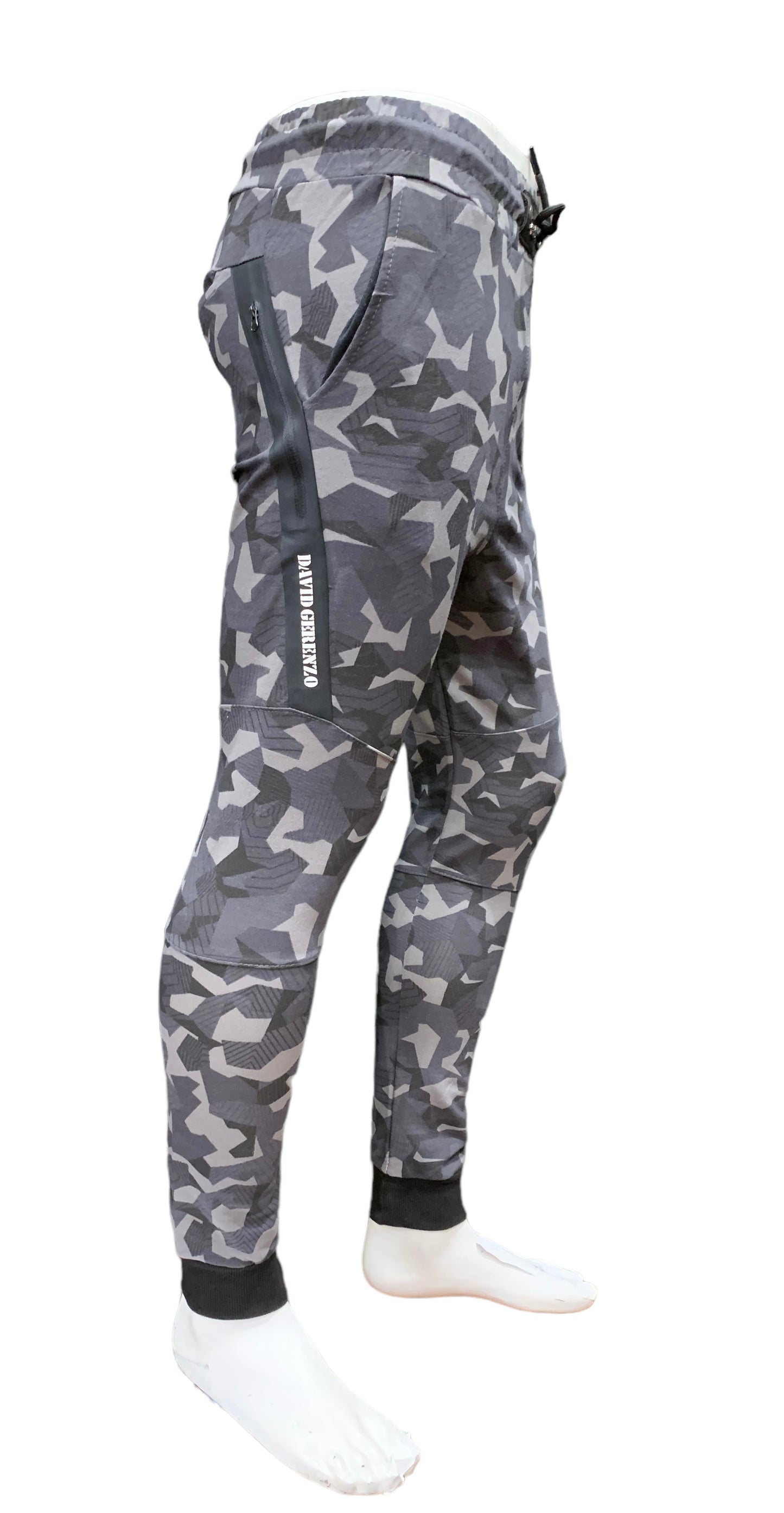 Men's Fitted / Cuffed Track Pants abstract Print #250181Y - Denim Republic