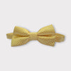 Yellow Check Patterned Bow Tie