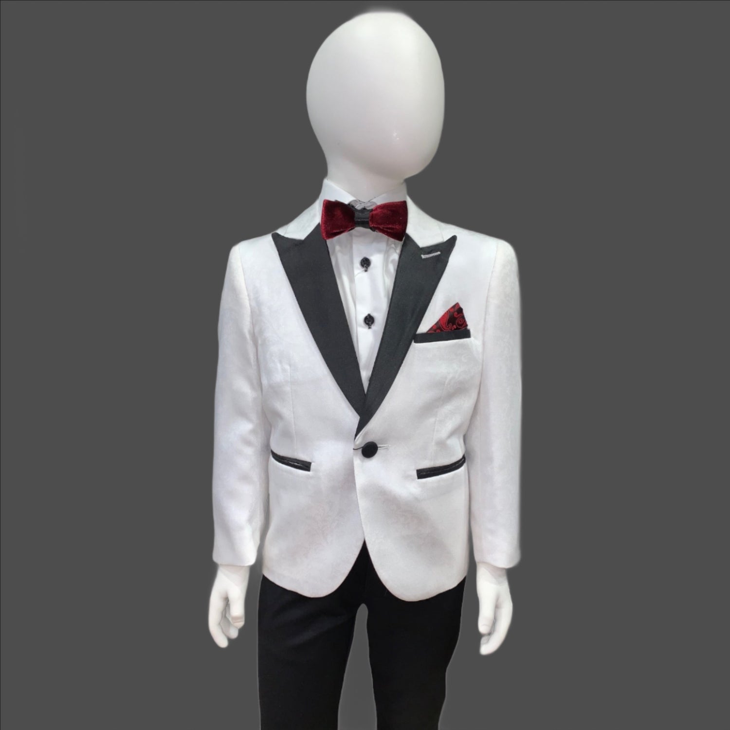 Kids Tuxedo - #OLIVER - White - Denim Republic