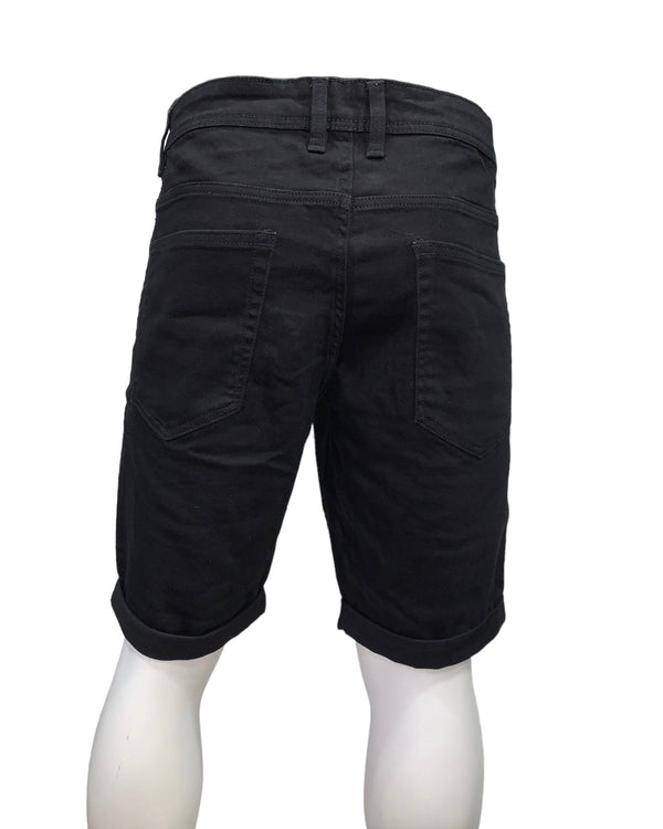 Men’s Denim shorts #FSBN-2 Black - Denim Republic