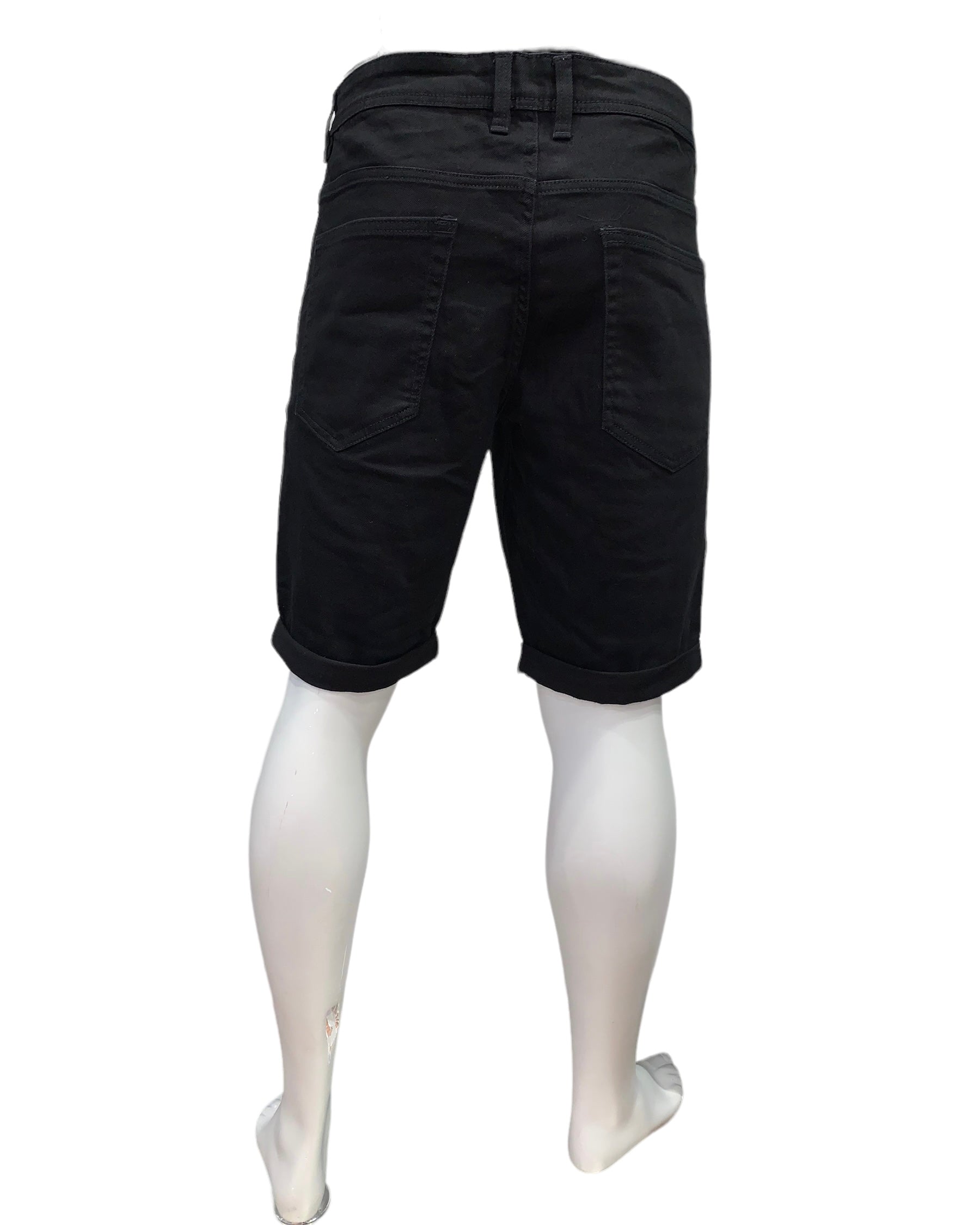 Men’s Denim shorts #FSBN-2 Black - Denim Republic