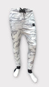 Men's slim cuffed Track Pants #12057 WHITE