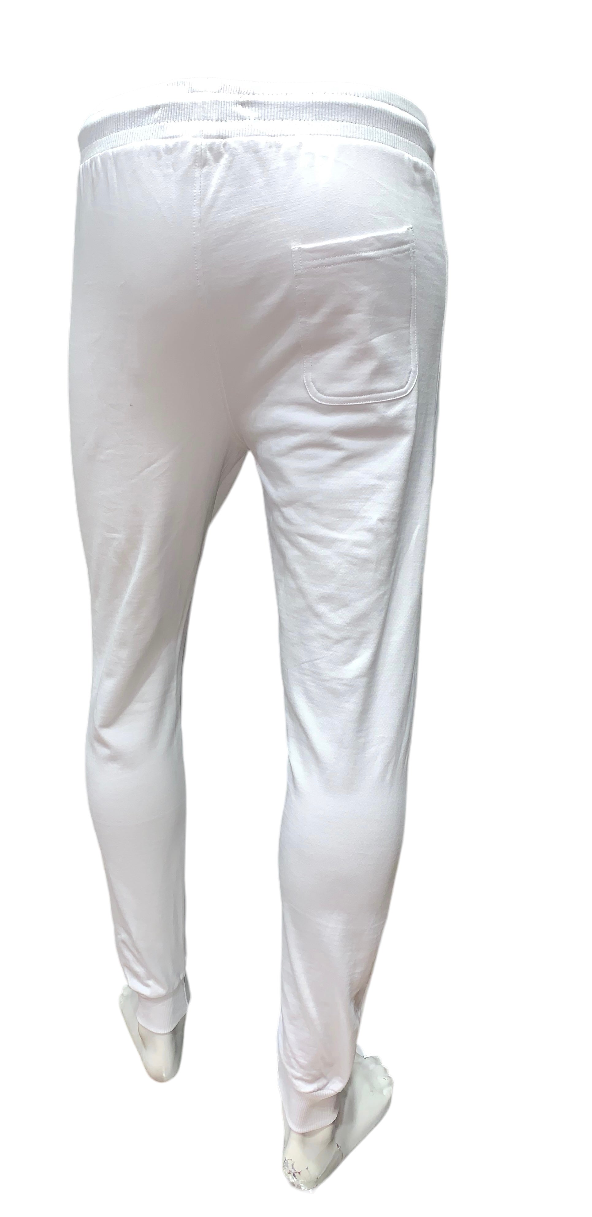 DOTS Cuffed Track Pant White - Denim Republic