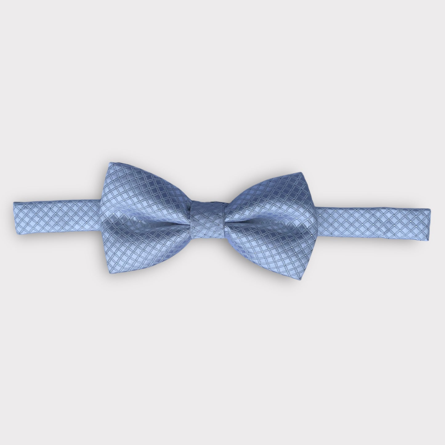 Sky Blue Check Patterned Bow Tie - Denim Republic