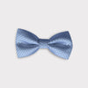 Sky Blue Check Patterned Bow Tie