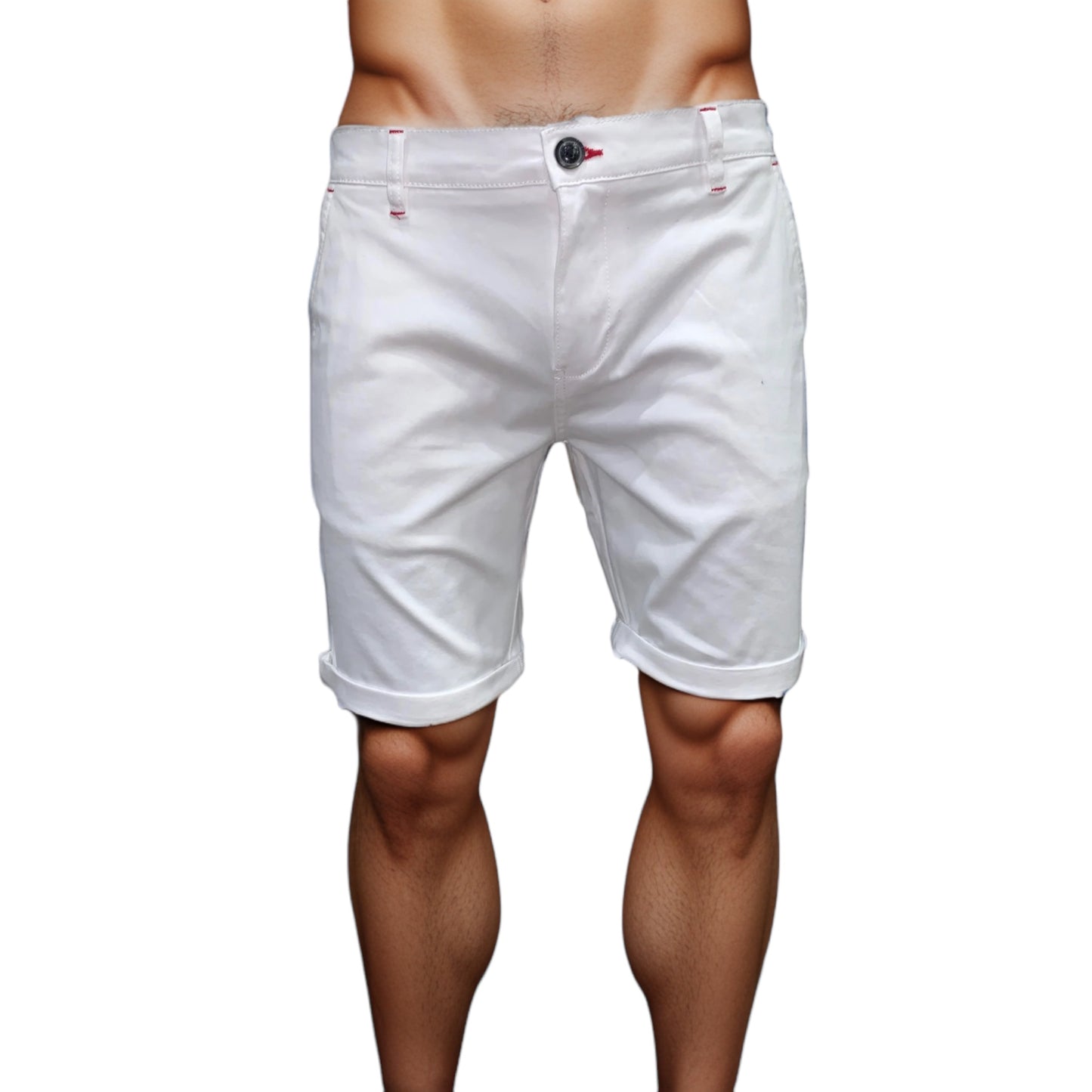 Men’s Chino shorts #ALAMO White - Denim Republic