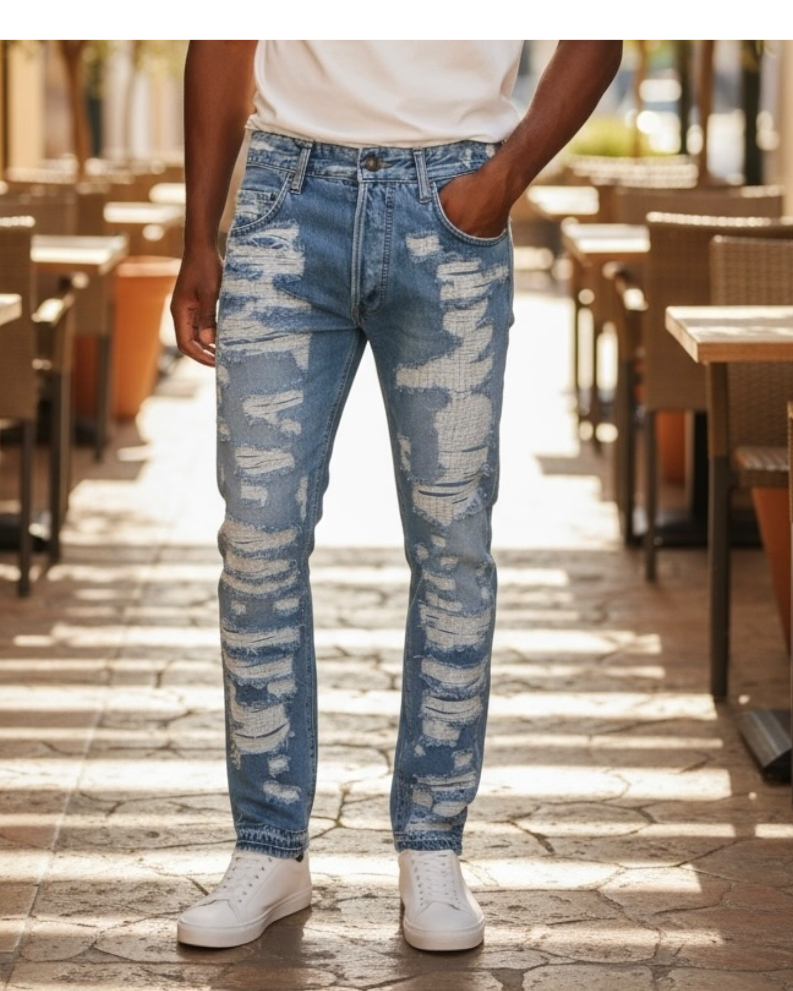 Men’s Jeans #7926 Ripped Relaxed fit
