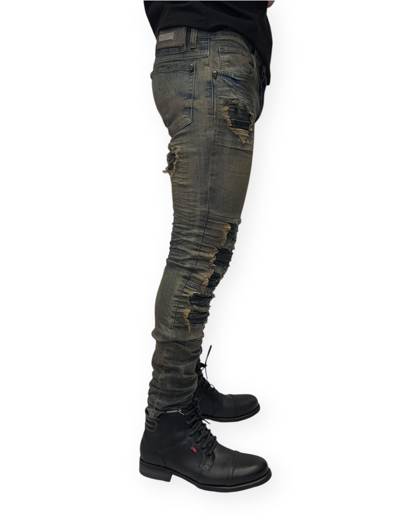 1505-Olive Kingz Jeans