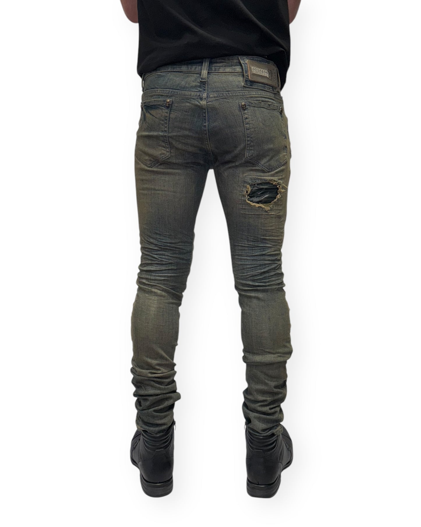 1505-Olive Kingz Jeans