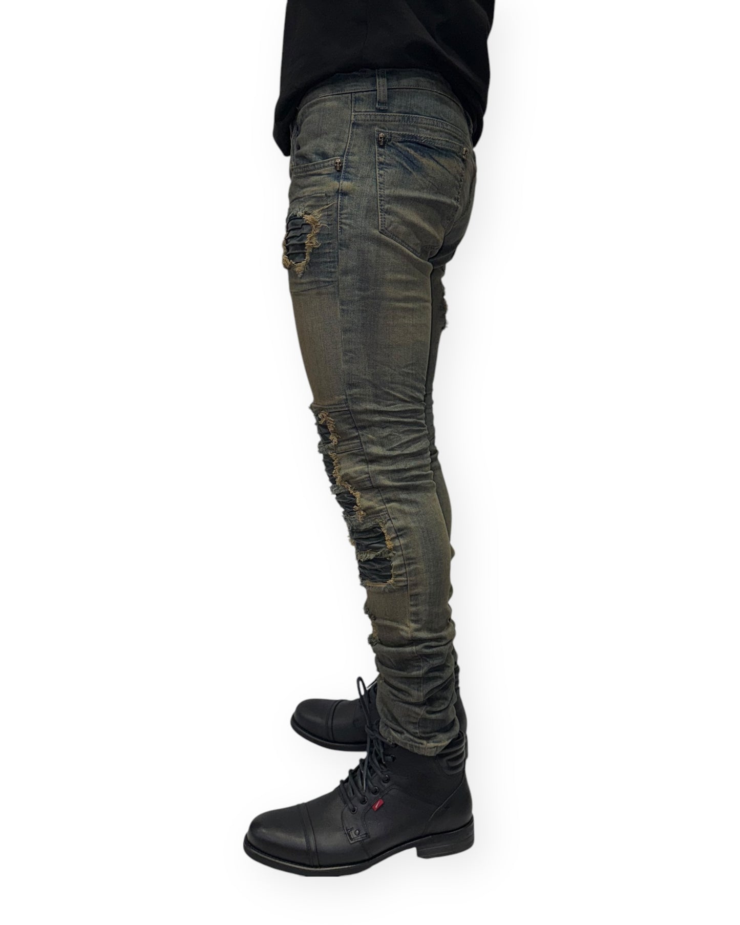 1505-Olive Kingz Jeans