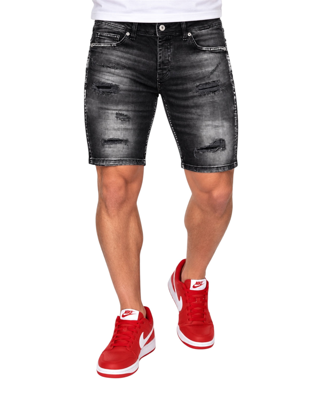 Men’s Denim Shorts Slim Fit Black wash (S4004-2)