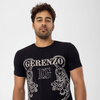 Rhinestone Tiger T-shirt Black Unisex #112646 - Denim Republic