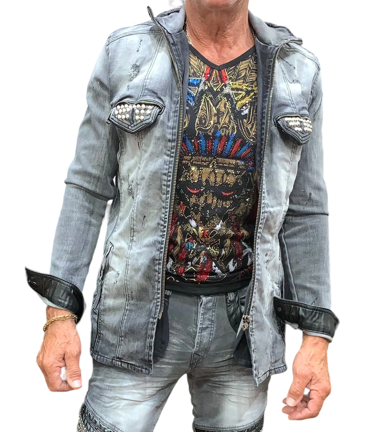 Kingz Denim Jacket and Jeans Set - Denim Republic