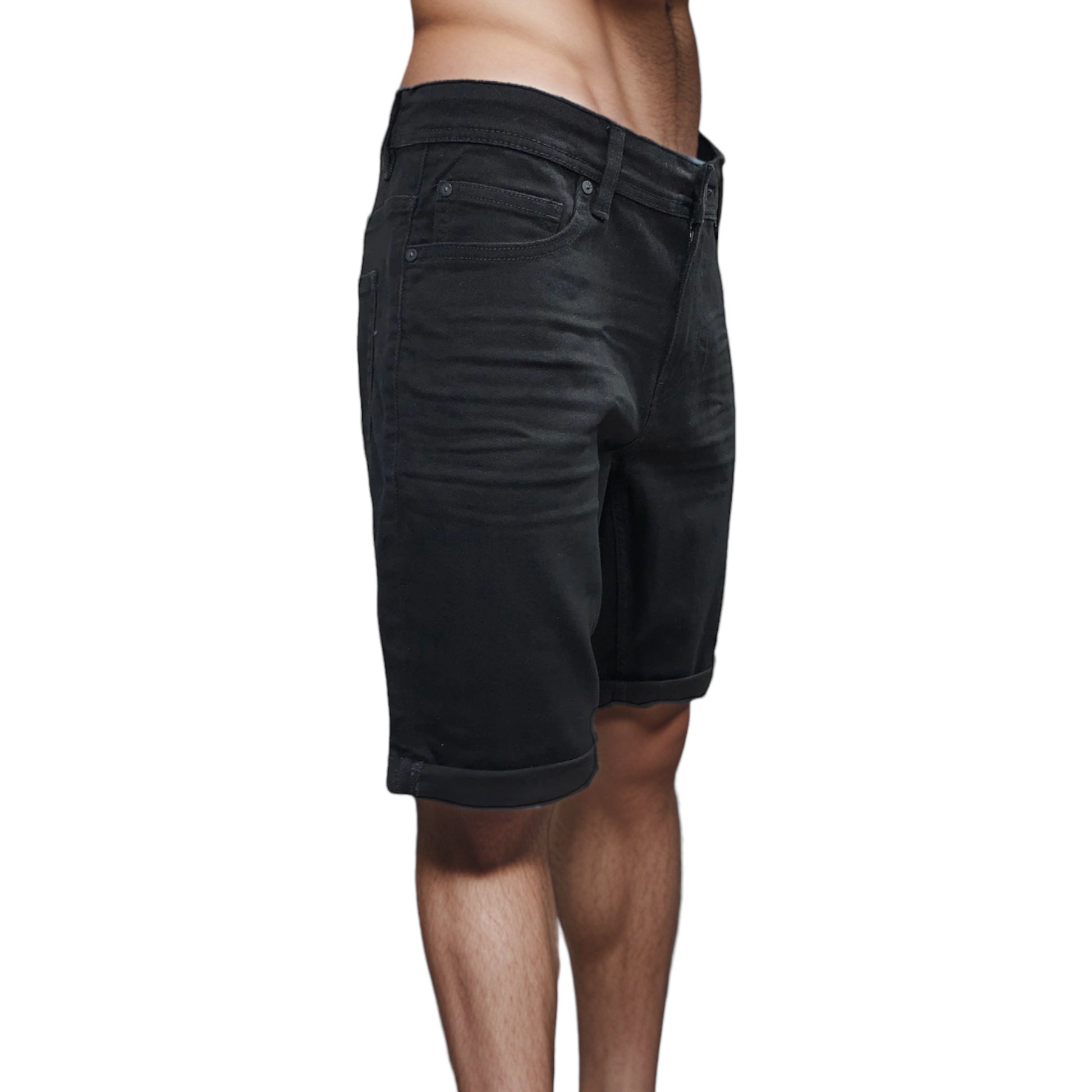 Men’s Denim shorts #FSBN-2 Black - Denim Republic