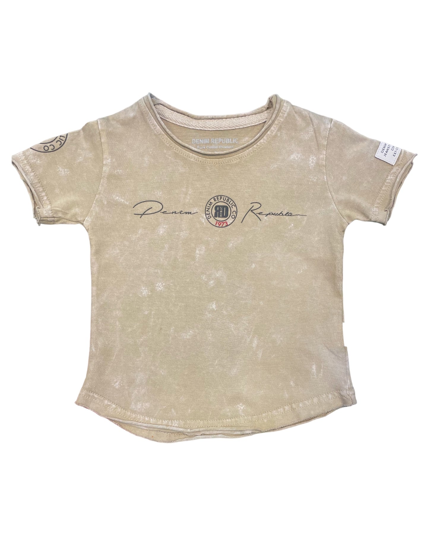 T-Shirts Kids Taupe #K-SPRAYED - Denim Republic