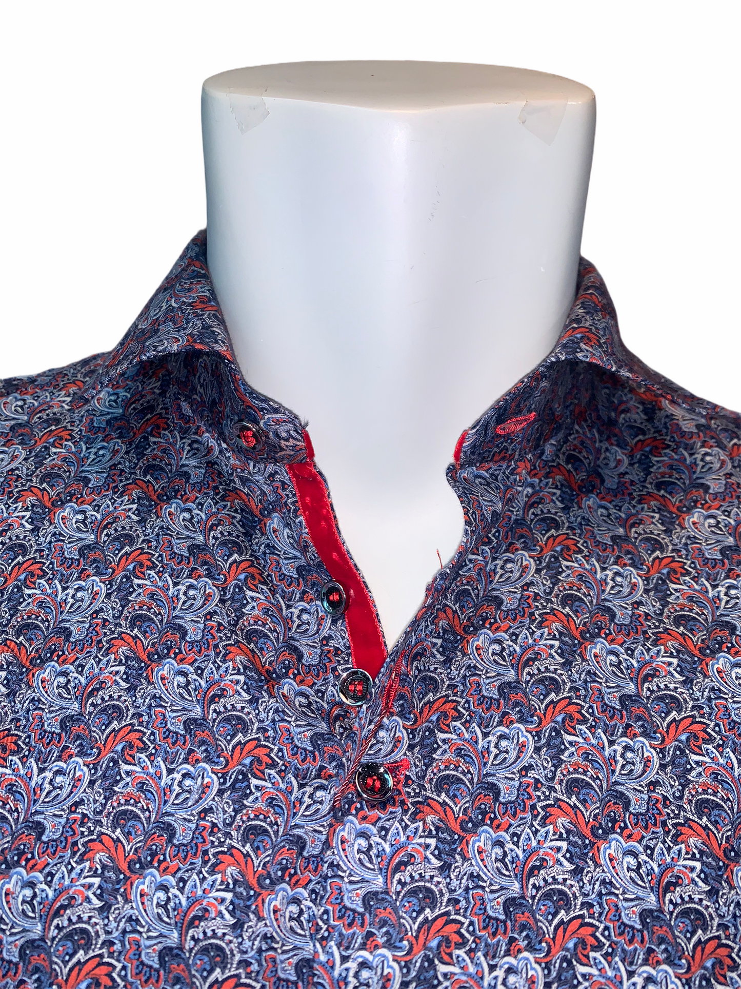 LMP3 Paisley Smart Shirt - Denim Republic