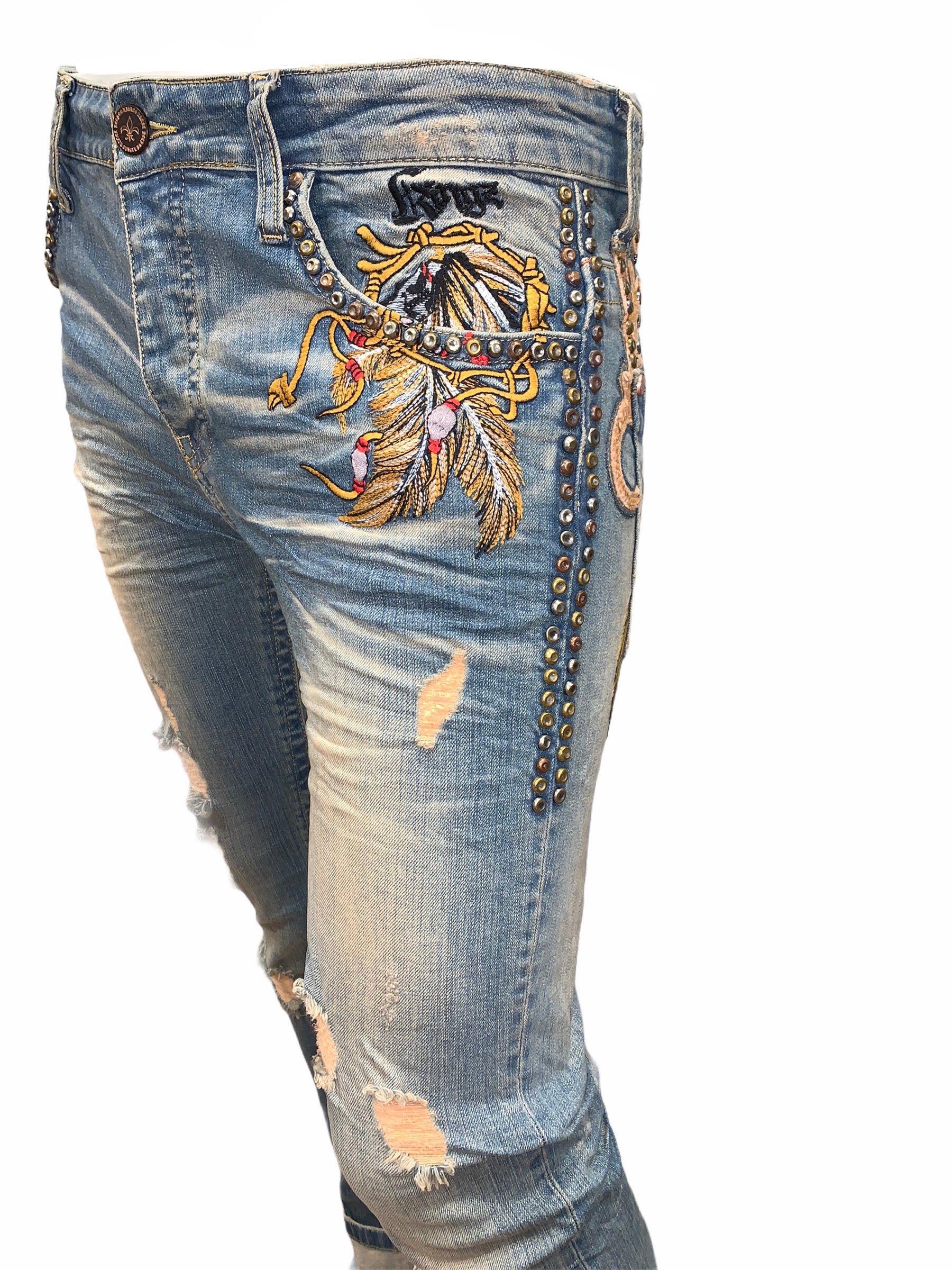 1391 EMB. EAGLE JEANS MENS - Denim Republic