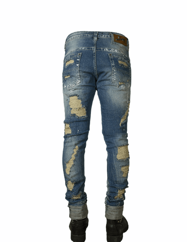 1565 Jeans with Rips Mens - Denim Republic