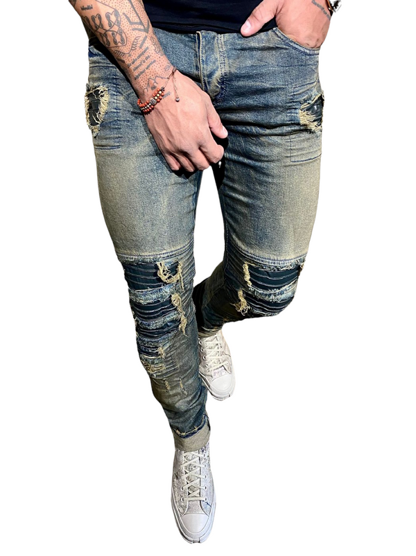 1505-Olive Kingz Jeans