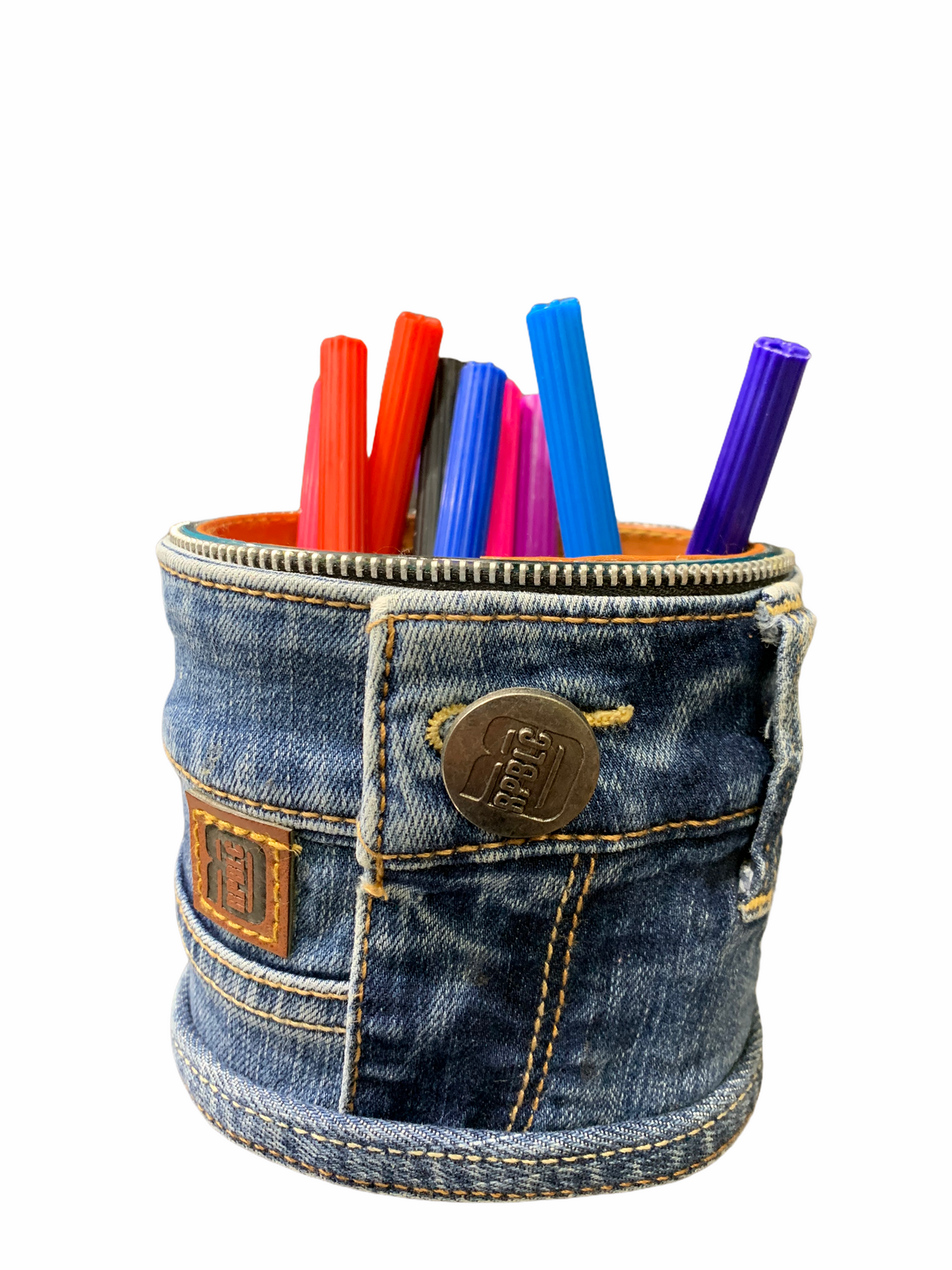 Stationery OVAL PEN STAND - Denim Republic