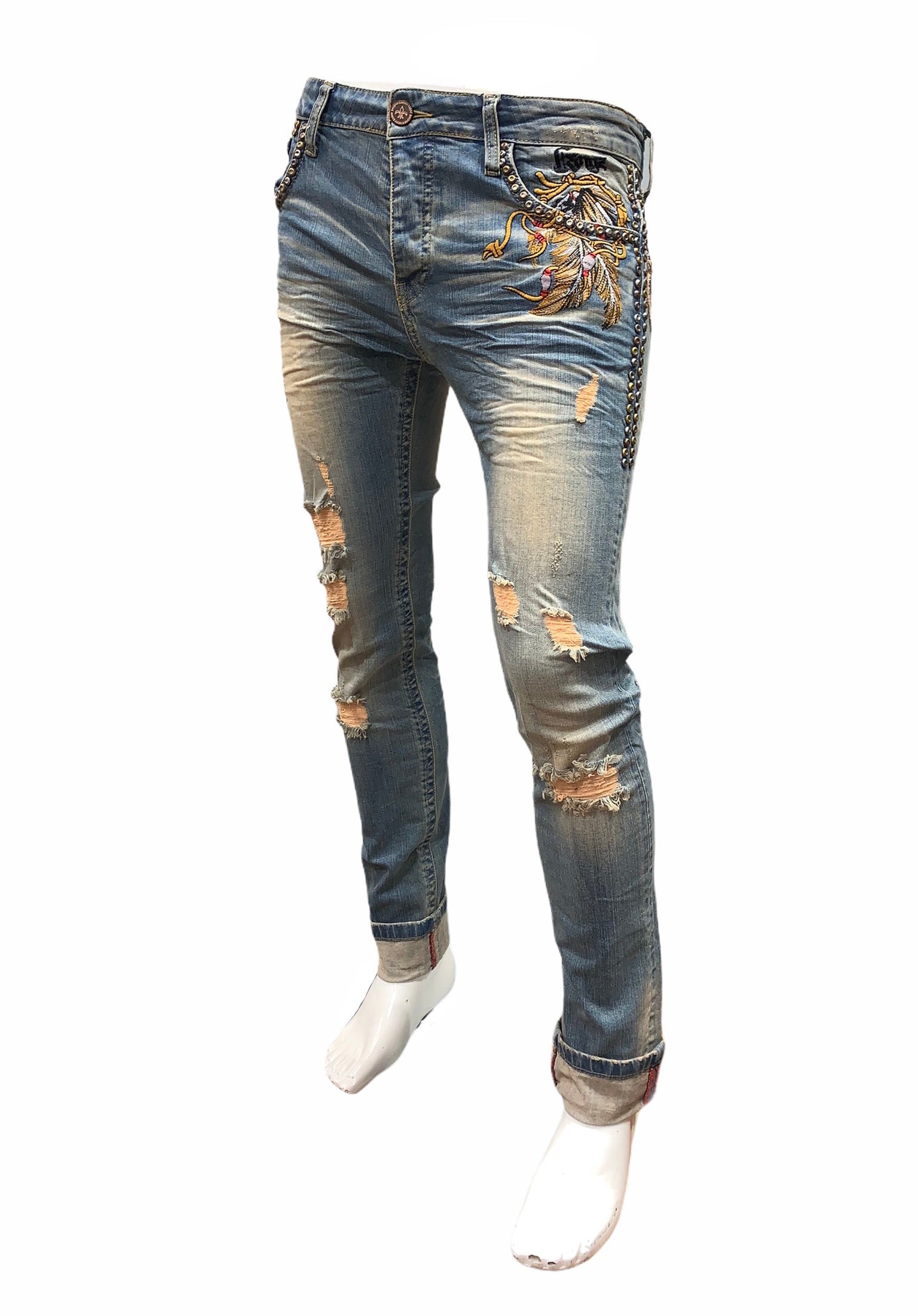 1391 EMB. EAGLE JEANS MENS - Denim Republic